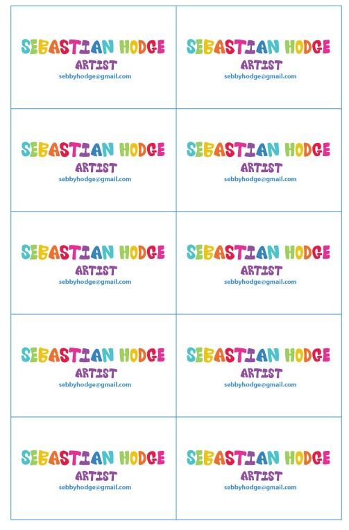 custom business cards with custom typography