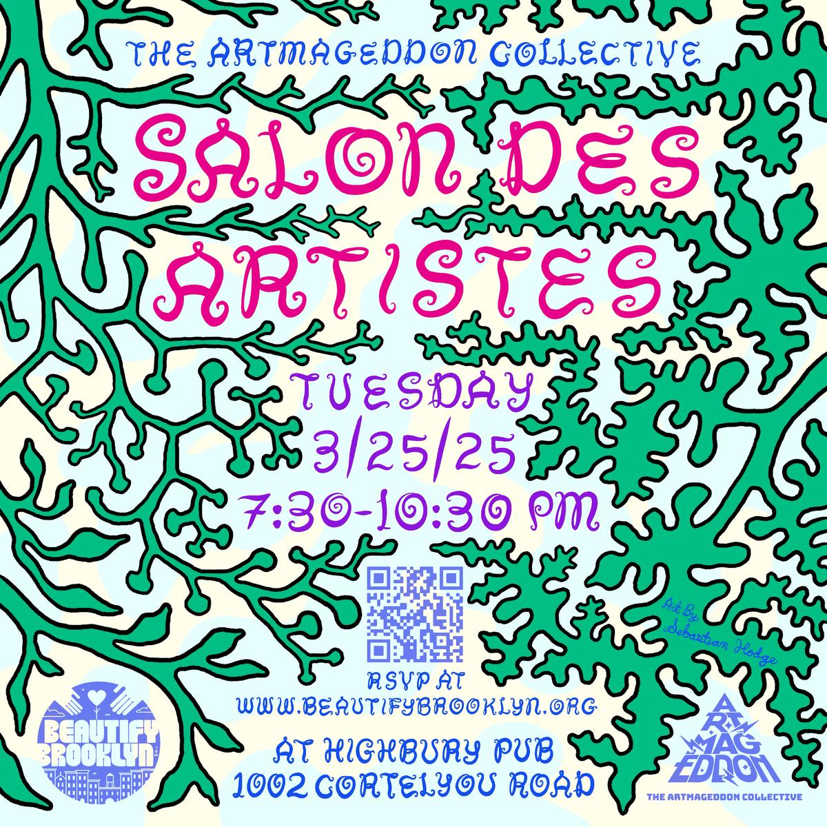 A poster designed for an Artmageddon art event, comissioned by Beautify Brooklyn.