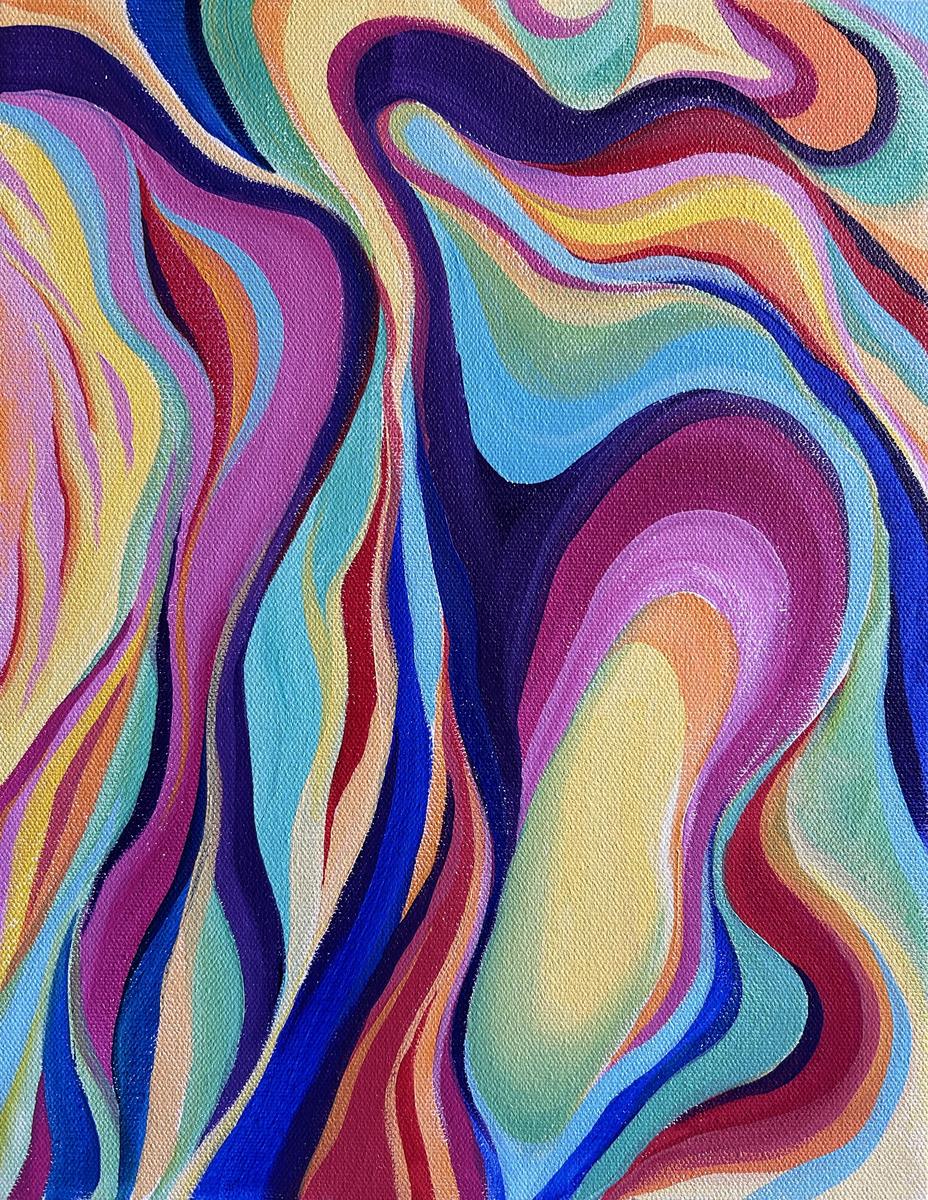 An abstract painting, by Sebastian