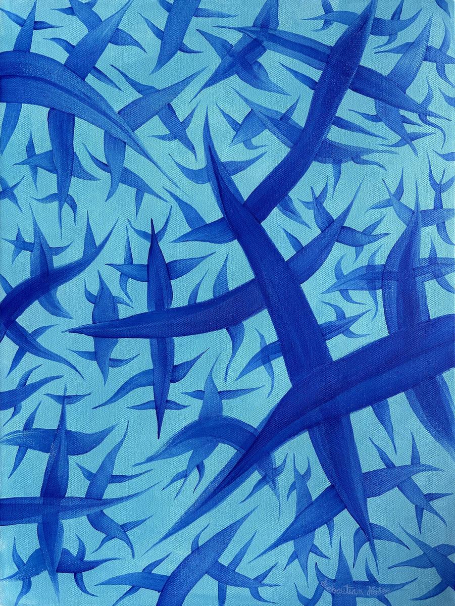 An abstract painting, by Sebastian