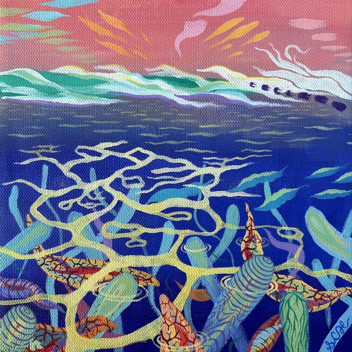 An abstract painting, by Sebastian