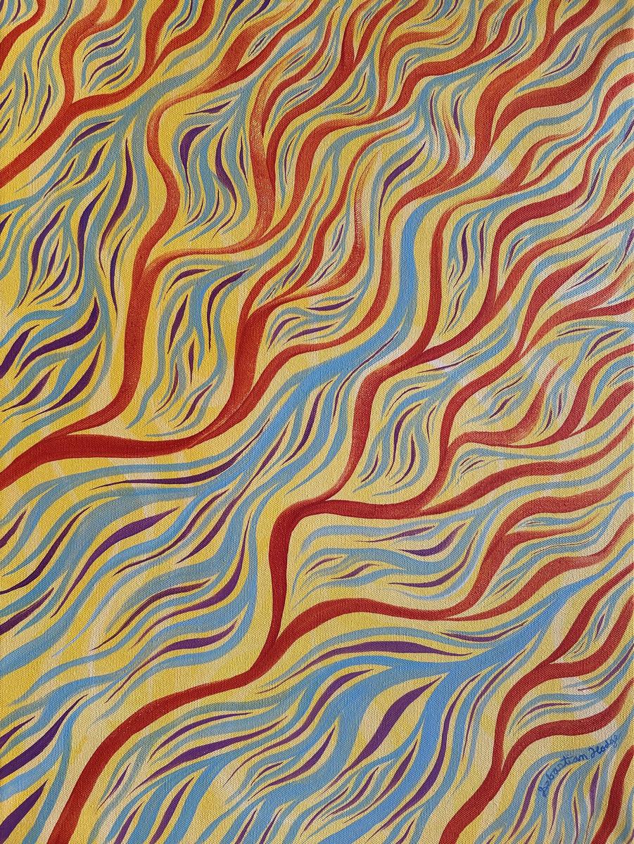 An abstract painting, by Sebastian