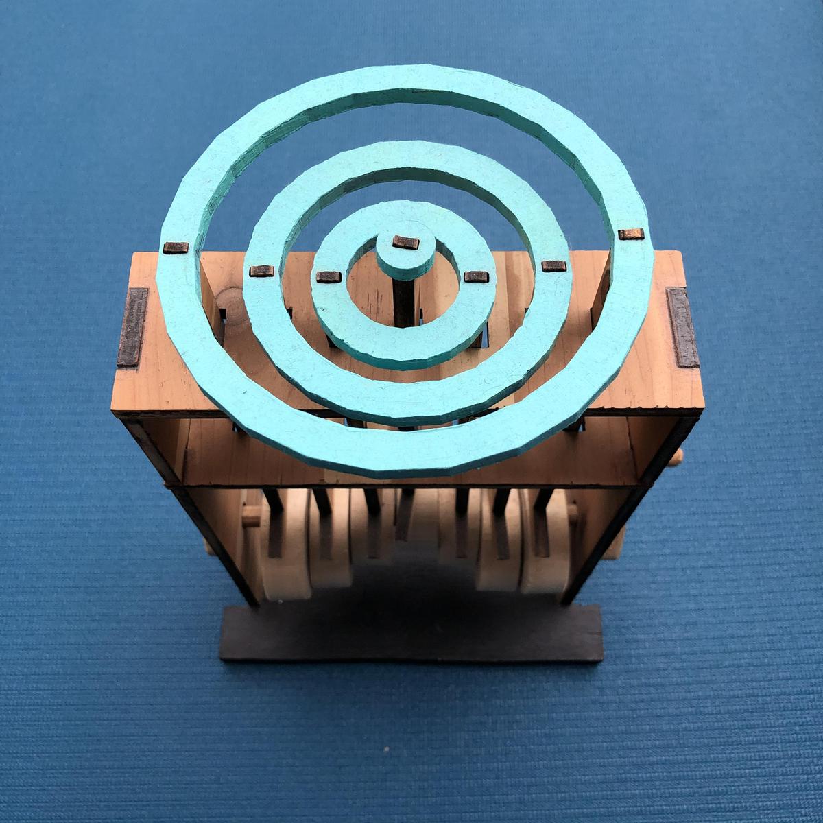 Some woven pipe cleaner sculptures, by Sebastian